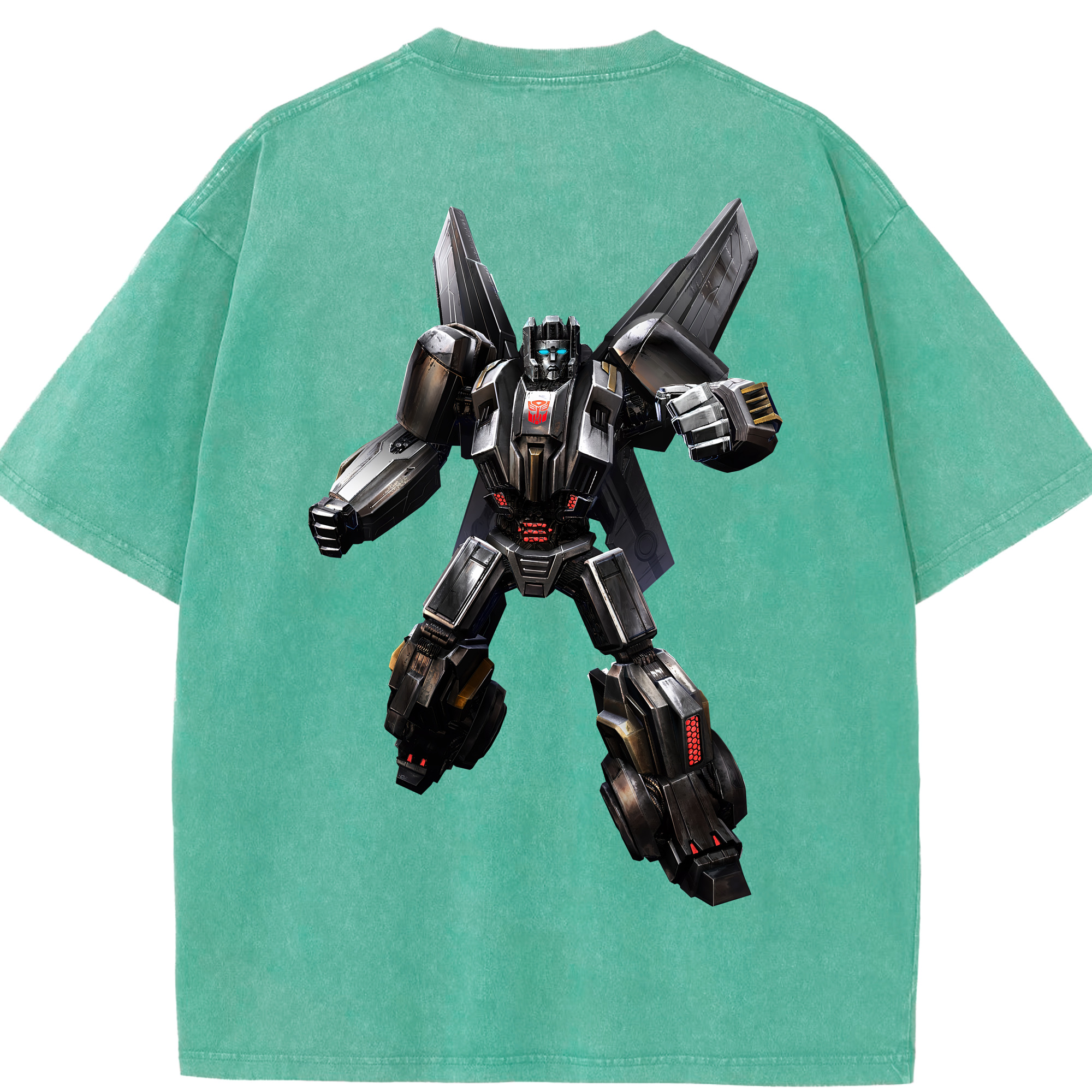 （画像用） Transformers トランスフォーマー 綿100% ヴィンテージ風 半袖Tシャツ（背面プリント）